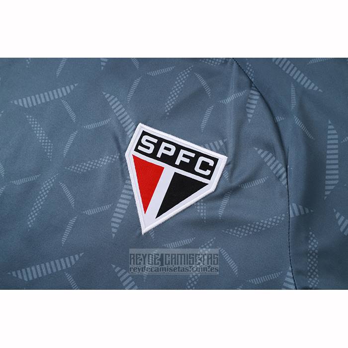 Chandal del Sao Paulo Manga Corta 2025-2026 Azul Gris - Pantalon Corto